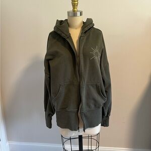 Olive Green Aerie Offline Hoodie